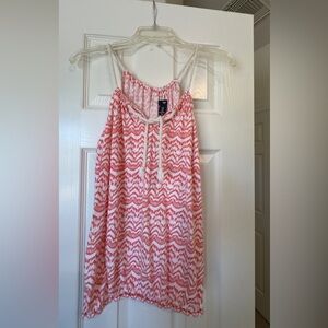 GAP Pink and White Patterned Skirt